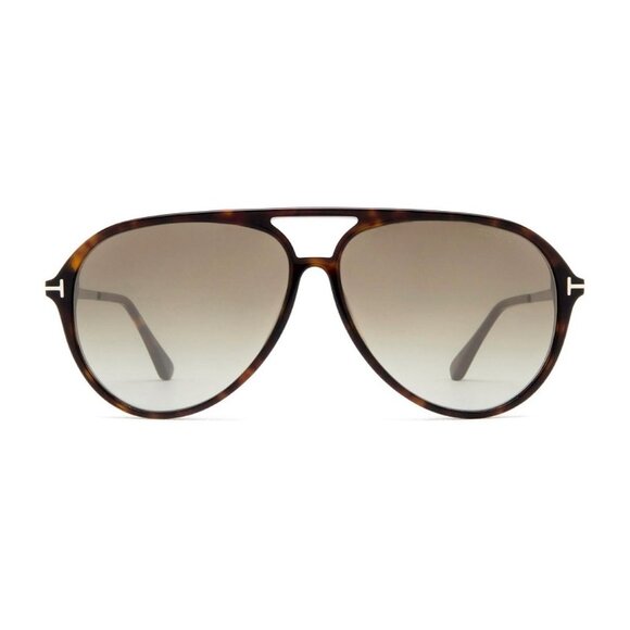 NEW TOM FORD MEN AVIATOR SAMSON TF909 52Q SUNGLASSES FT0909/S HAVANA GREEN